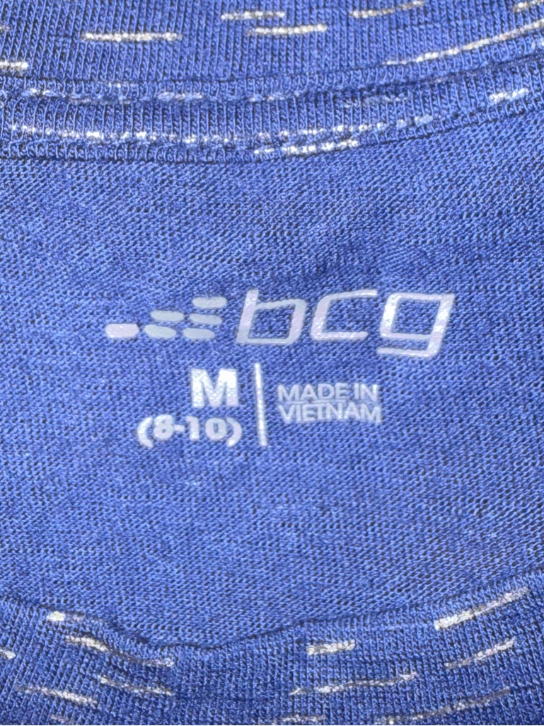 Girls Bcg Long Sleeve Blue Top, Sz Med 8/10 — image 2 of 4